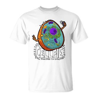 Biology Science Pun Humor Gift For A Cell Biologist Unisex T-Shirt | Mazezy