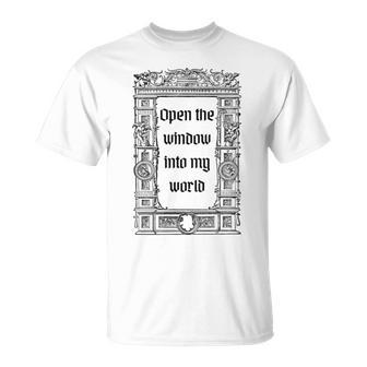 Black White Gothic Medieval Unisex T-Shirt | Favorety