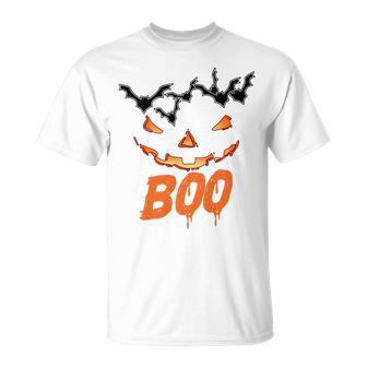 Boo Scary Pumpkin Face Unisex T-Shirt | Favorety UK