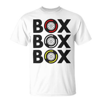 Box Box Box F1 Tyre Compound Design V2 Unisex T-Shirt | Favorety CA