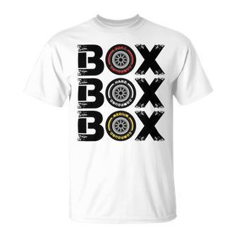 Box Box Box F1 Tyre Compound V2 Design Unisex T-Shirt | Favorety CA