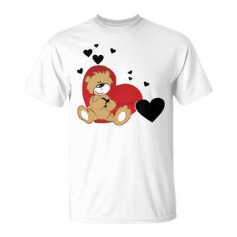 Cartoon Animal Happy Loving Teddy Bear Unisex T-Shirt | Favorety UK