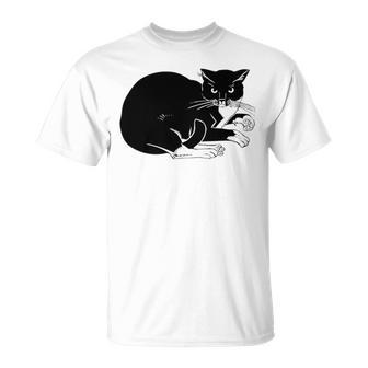 Cat Cut Cat Cat Lovers Black Cat Funny Cat Birthday Cat Gift Cat Danger Kitty V3 Unisex T-Shirt | Favorety UK