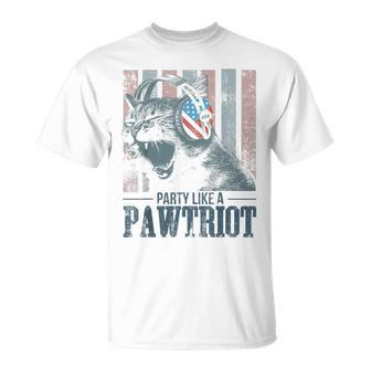 Cat Lover Patriotic Fourth Of July T-shirt - Thegiftio UK