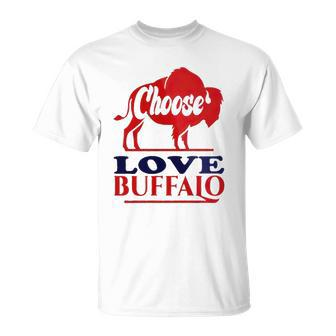 Choose Love Buffalo Pray For Stop Hate Unisex T-Shirt | Mazezy