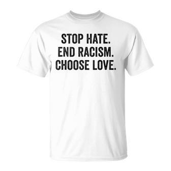 Choose Love Buffalo - Stop Hate End Racism Choose Love Unisex T-Shirt | Mazezy