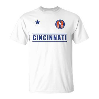 Cincinnati Soccer Jersey 513 Original Design Unisex T-Shirt | Mazezy