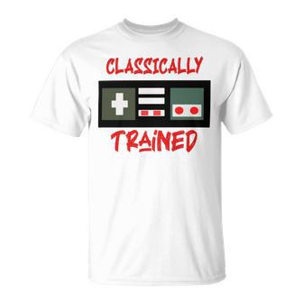 Classically Trained Shirt Funny Gamer Shirt Gamer Shirt Video Game Shirt Gamer Gift Funny Musician Shirt Unisex T-Shirt | Favorety AU