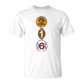 Cleveland Basketball Baseball Football 216 Area Code Unisex T-Shirt | Mazezy