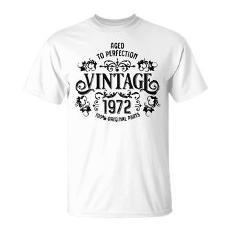 Copy Of 50Th Birthday Born 1972 Vintage Unisex T-Shirt | Favorety AU