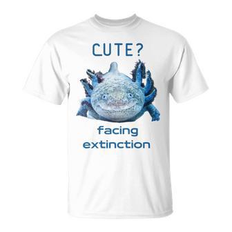 Cute Axolotl Facing Extinction Unisex T-Shirt | Favorety AU