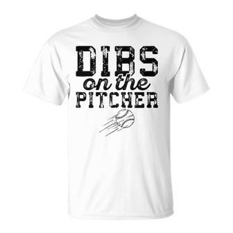 Cute Baseball Player For Wife Or Girlfriend Of Pitcher Unisex T-Shirt | Mazezy