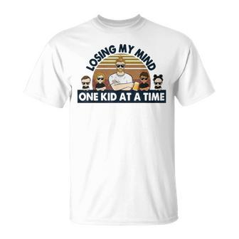 Dad Losing My Mind One Kid At A Time  Unisex T-Shirt