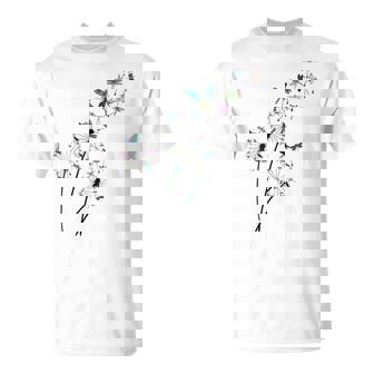 Dandelion Dragonfly Flower Floral Dragonfly Tree T-shirt - Thegiftio