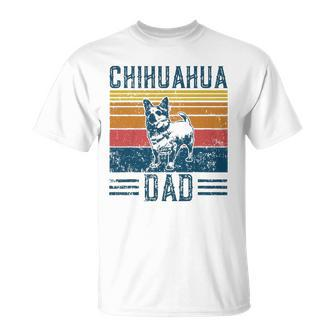 Dog Chihuahua Dad - Vintage Chihuahua Dad Unisex T-Shirt | Mazezy