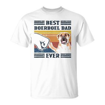 Dog Vintage Best Boerboel Dad Ever Fathers Day Unisex T-Shirt | Mazezy