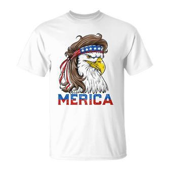 Eagle Mullet 4Th Of July American Flag Merica Usa Essential Unisex T-Shirt | Mazezy