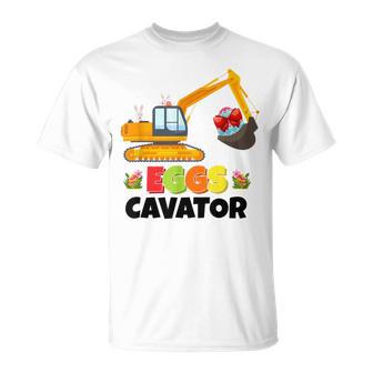 Excavator Shirts For Toddler Boys Girls Easter Eggs Cavator Unisex T-Shirt | Favorety CA