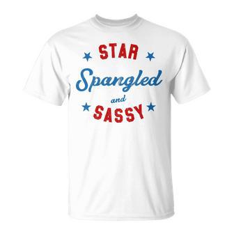 Fourth Of July Star Spangled Sassy Cute 741 Shirt Unisex T-Shirt | Favorety UK