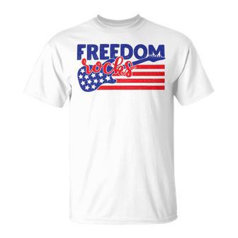 Freedom Rocks Musician Guitarist 721 Shirt Unisex T-Shirt | Favorety