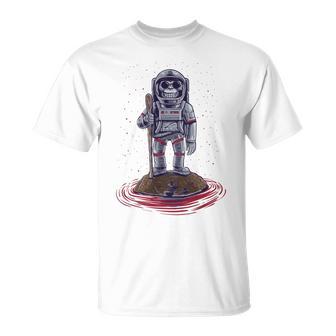 Funny Astronaut Monkey V3 Unisex T-Shirt | Favorety AU