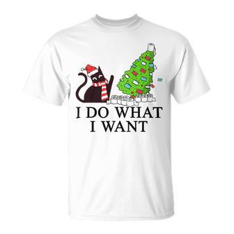 Funny Black Cat Funny Christmas Toilet 635 Shirt Unisex T-Shirt | Favorety