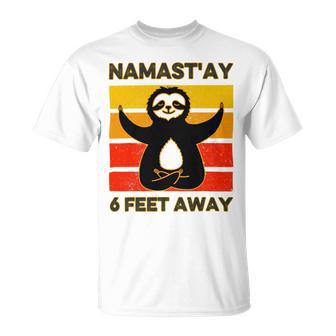 Funny Cute Sloth Yoga Namastay Social 863 Shirt Unisex T-Shirt | Favorety UK