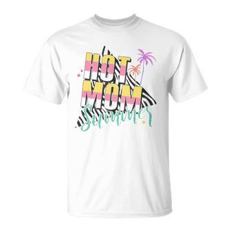 Funny Hot Mom Summer Palm Tree Tropical Family Holiday Trip Unisex T-Shirt | Mazezy