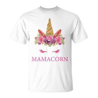 Funny Mamacorn Unicorn Mom Mothers Day Unisex T-Shirt | Favorety