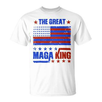 Funny The Return Of The Ultra Maga King Flag Gift Unisex T-Shirt - Monsterry