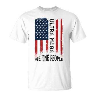 Funny Ultra Maga Vintage American Flag Ultramaga Retro Unisex T-Shirt | Favorety DE