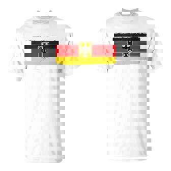 Germany German Flag Eagle Crest German Pride Cool Humor Gift Unisex T-Shirt | Mazezy