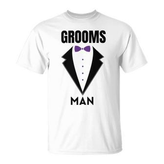 Groomsman Grooms Squad Stag Party Friends Themed Unisex T-Shirt - Monsterry UK