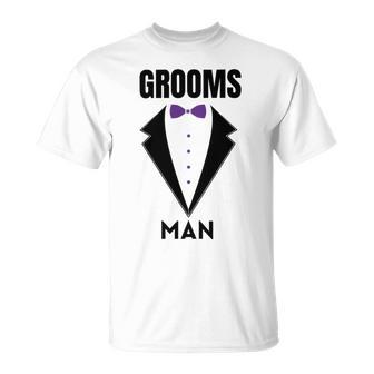 Groomsman Grooms Squad Stag Party Friends Themed Unisex T-Shirt | Favorety AU