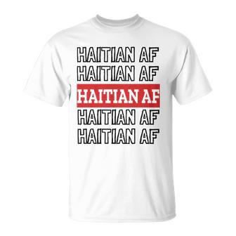 Haitian Af Patriotic Red Blue Haiti Haitian Flag Day T-shirt - Thegiftio UK