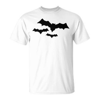 Halloween Scary Vampire Bats Pattern Unisex T-Shirt | Favorety CA