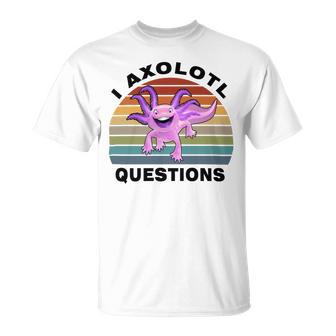 I Axlotl Questions Cute Axlotl V3 Unisex T-Shirt | Favorety CA