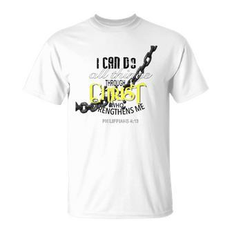 I Can Do All Things Through Christ Philippians 413 Bible Unisex T-Shirt | Mazezy