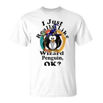 I Really Like Wizard Penguin Ok Unisex T-Shirt | Favorety CA