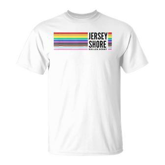 Jersey Shore Roller Derby Pride Unisex T-Shirt | Mazezy