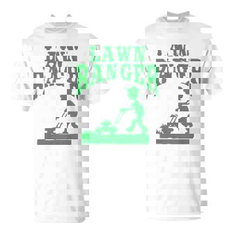 Lawn Ranger Funny Landscaping Gardener Unisex T-Shirt | Mazezy