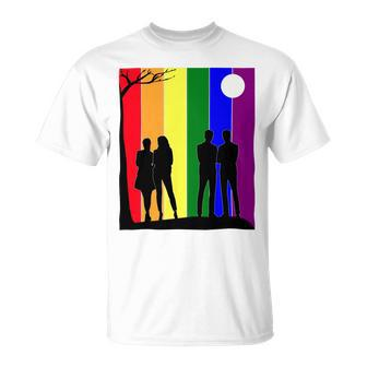 Lgbt Pride Month Lgbt History Month Slogan Shirt Respect Love Unisex T-Shirt - Monsterry