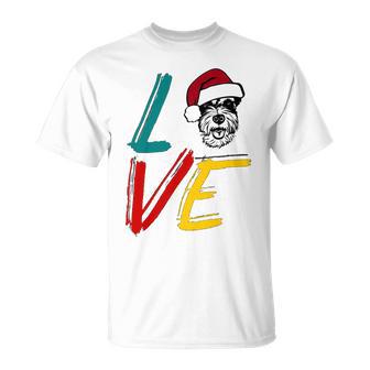 Love My Xmas Miniature Schnauzer Unisex T-Shirt | Favorety