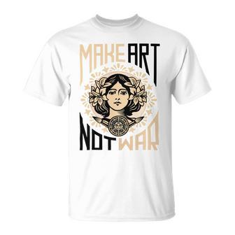 Make Art Not War Symbol Unisex T-Shirt | Favorety