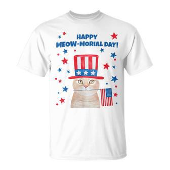 Memorial Day Cat Meowmorial Day Unisex T-Shirt | Favorety AU