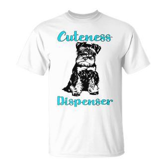 Miniature Schnauzer At Home Cuteness Dispenser Multi Tasking Dog Unisex T-Shirt | Favorety UK