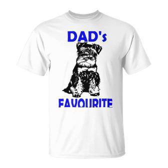 Miniature Schnauzer At Home Dads Favourite Multi Tasking Dog Unisex T-Shirt | Favorety AU