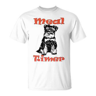 Miniature Schnauzer At Home Meal Timer Multi Tasking Dog Unisex T-Shirt | Favorety CA