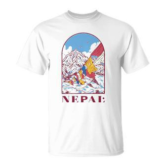 Nepal Himalayan Mountain Prayer Flags Unisex T-Shirt | Mazezy DE