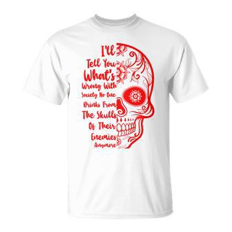 Official Wrong Society Drink From The Skull Of Your Enemies V3 Unisex T-Shirt | Favorety UK